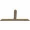 Ekena Millwork Portland Rough Sawn Timber Gable Bracket, Douglas Fir, 72"W x 36"H x 2"D x 6"F, 12/12 Pitch GBW072X36X0206POR00RDF - alternate 4